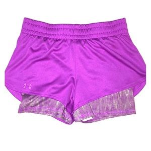 Purple layered stylish Under Armour workout shorts